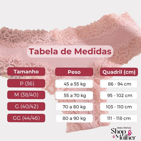 [COMPRE 3 LEVE 5] Calcinha Algodão CottonLace