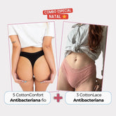 [PROMO EXCLUSIVA DE NATAL] 5 CottonConfort + 3 CottonLace